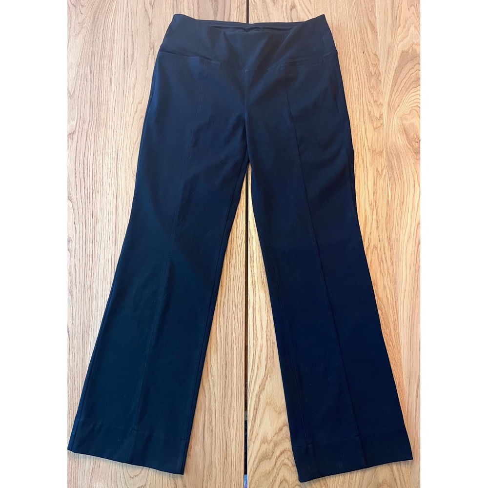 J.Jill Wearever Collection Black Pull-On Ponte Dress Pants Straight Leg Womens M